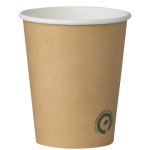 Pahar cafea Kraft 240ml biodegradabil Biodeck